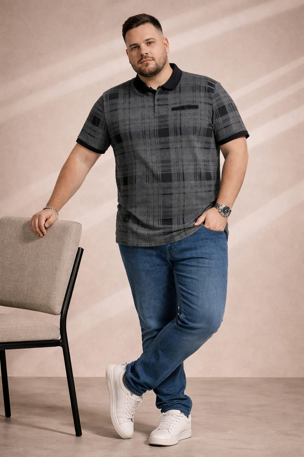 Austivo Men's  Polo Neck T-shirt