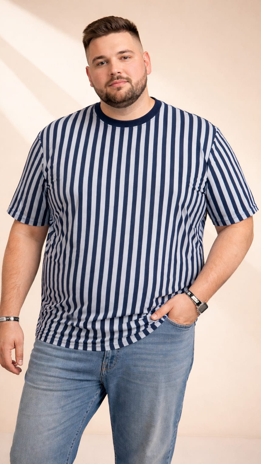 Austivo Men Round Neck Multicolor T-Shirt