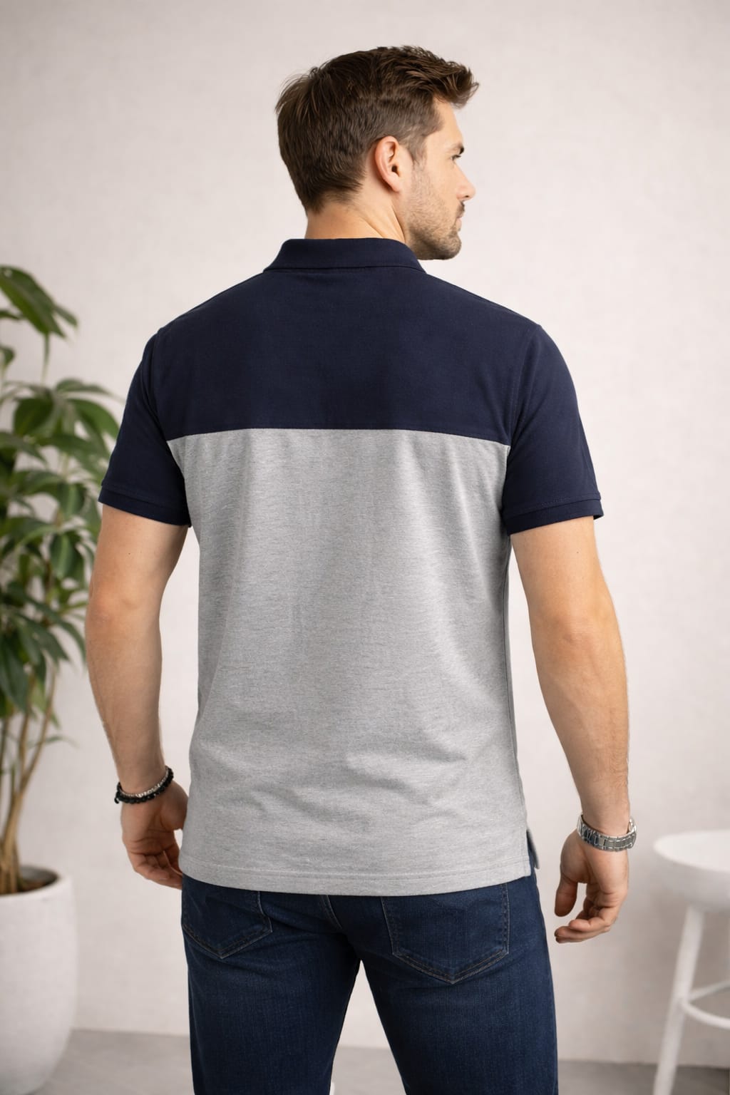 Austin Wood Solid Polo T-shirt