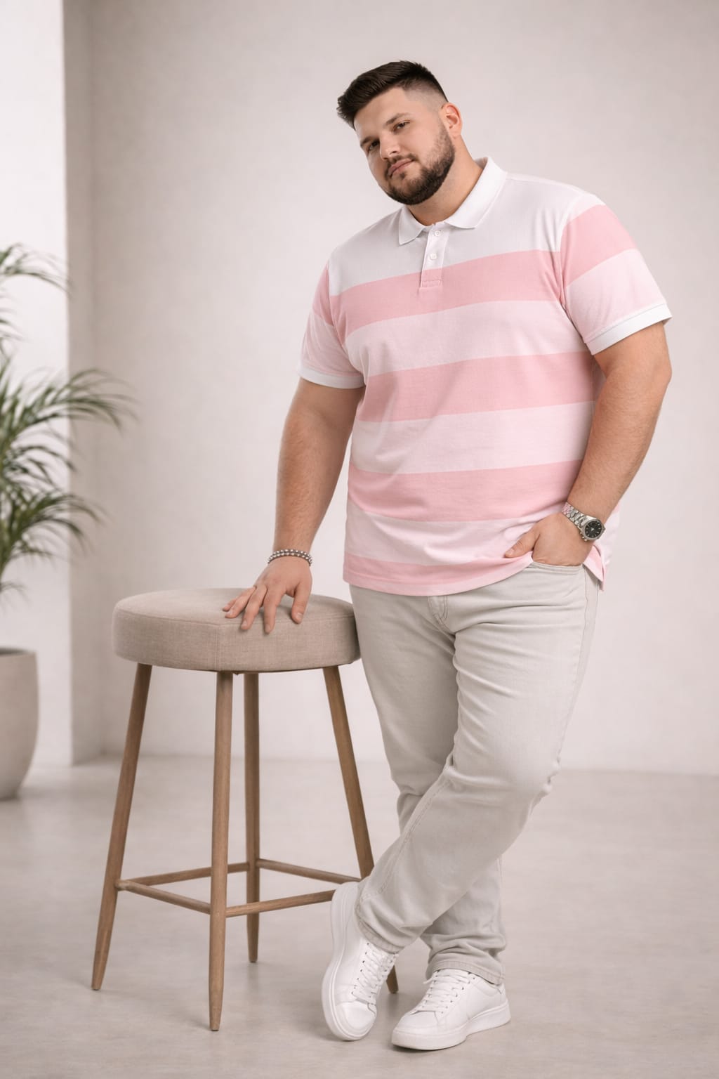 Austivo Men's  Polo Neck T-shirt