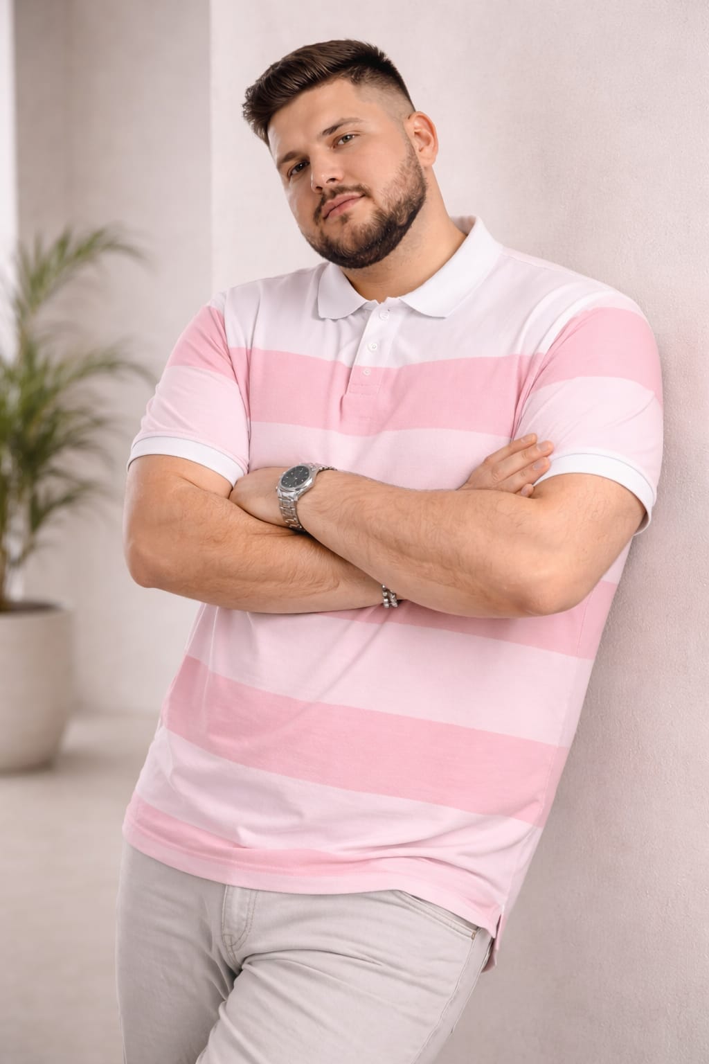 Austivo Men's  Polo Neck T-shirt