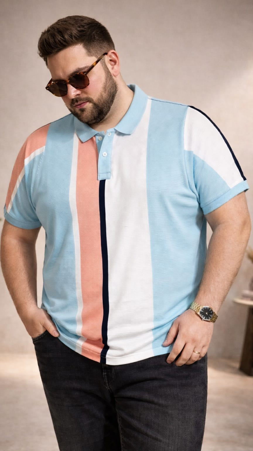 Austivo Men's  Polo Neck T-shirt