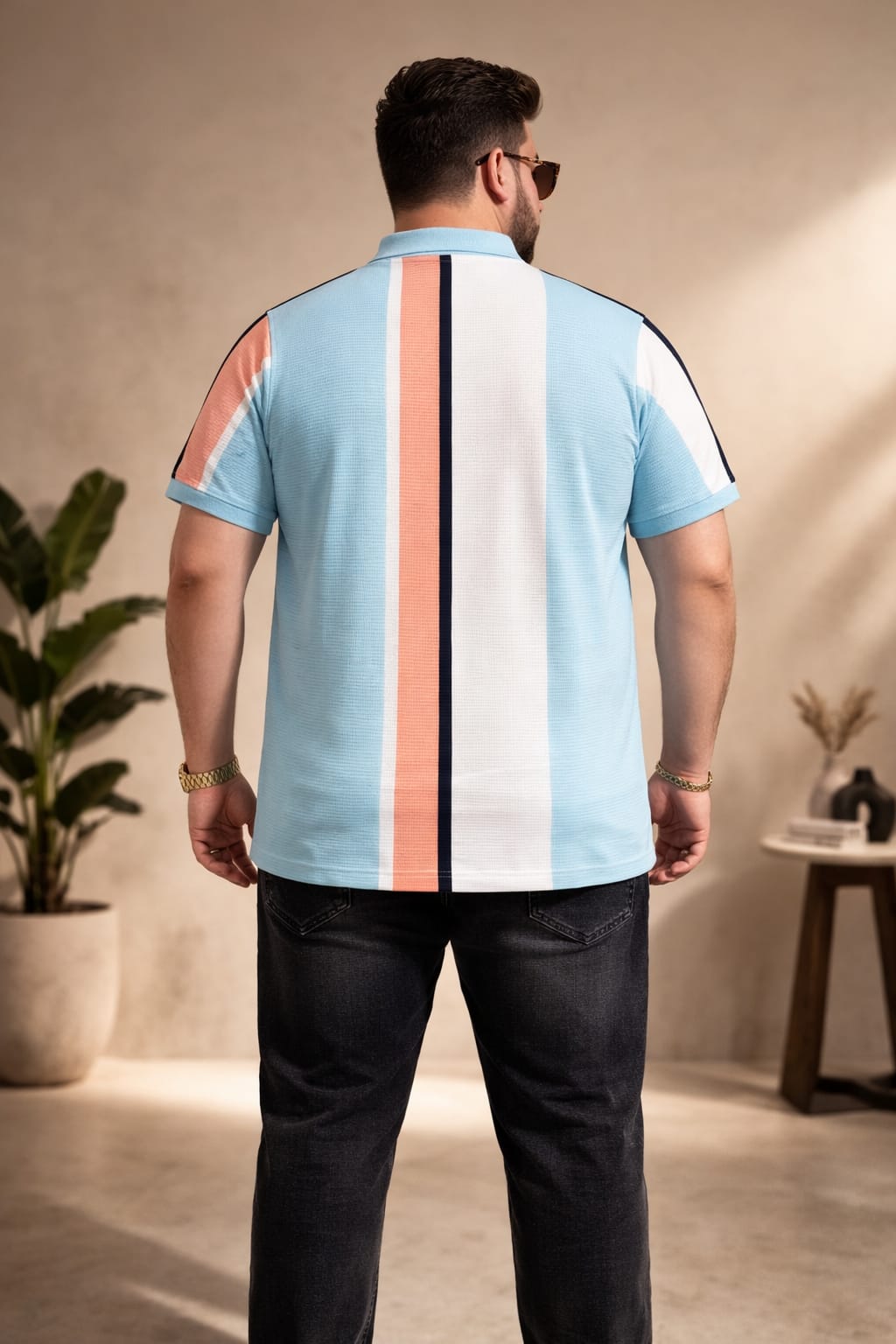 Austivo Men's  Polo Neck T-shirt