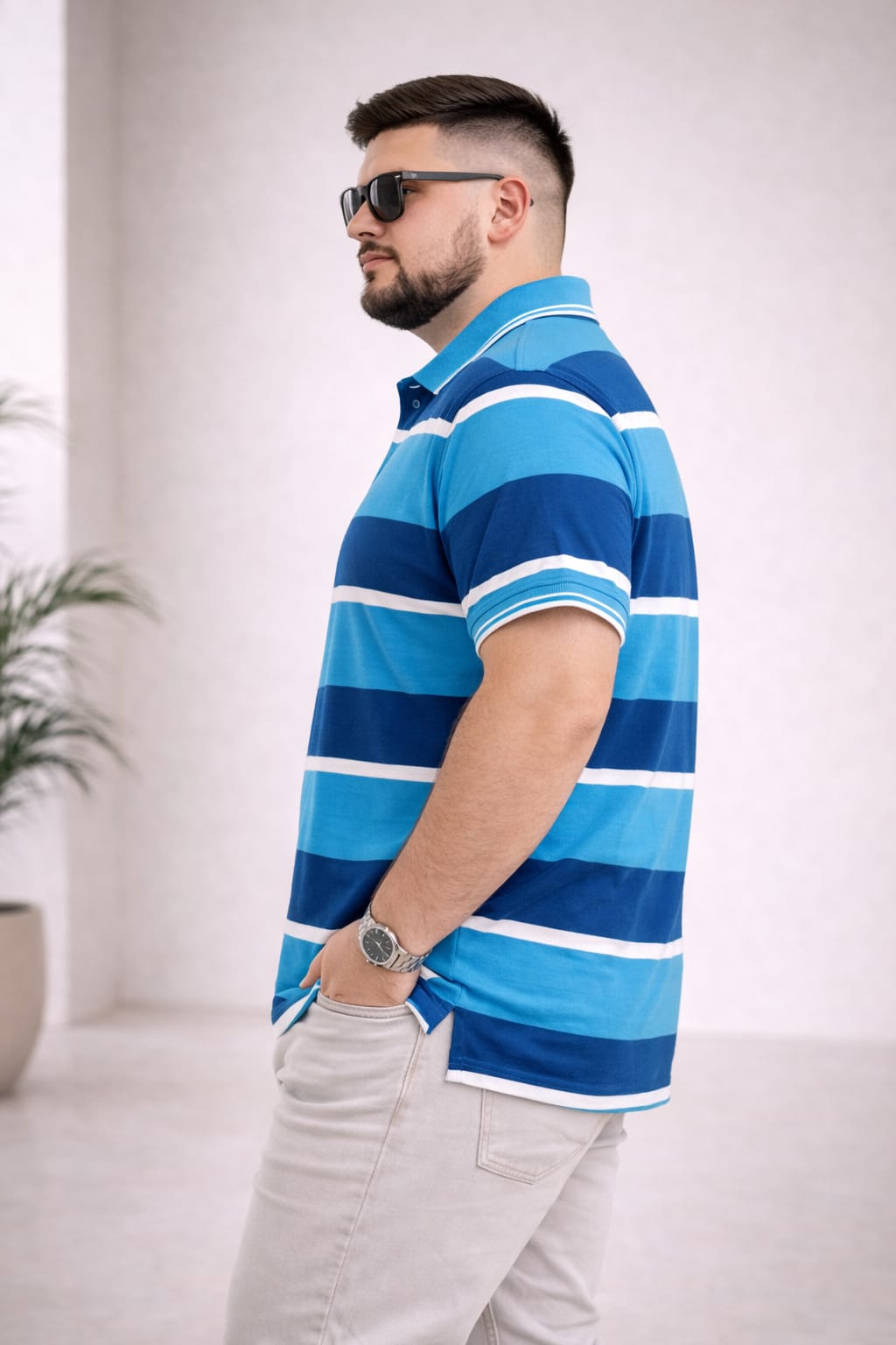 Austivo Men's  Polo Neck T-shirt