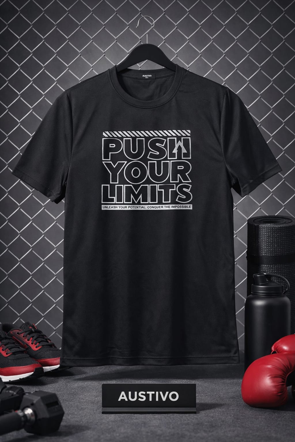 Austivo Men's Active Wear  T-shirt