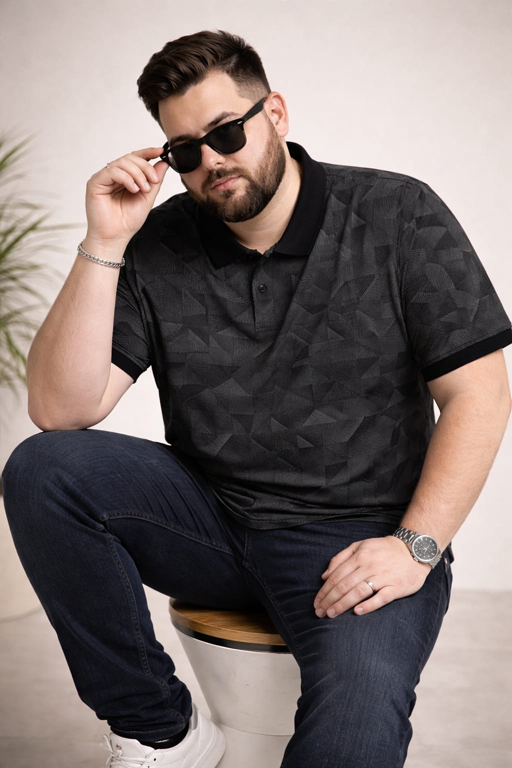 Austivo Men's  Polo Neck T-shirt