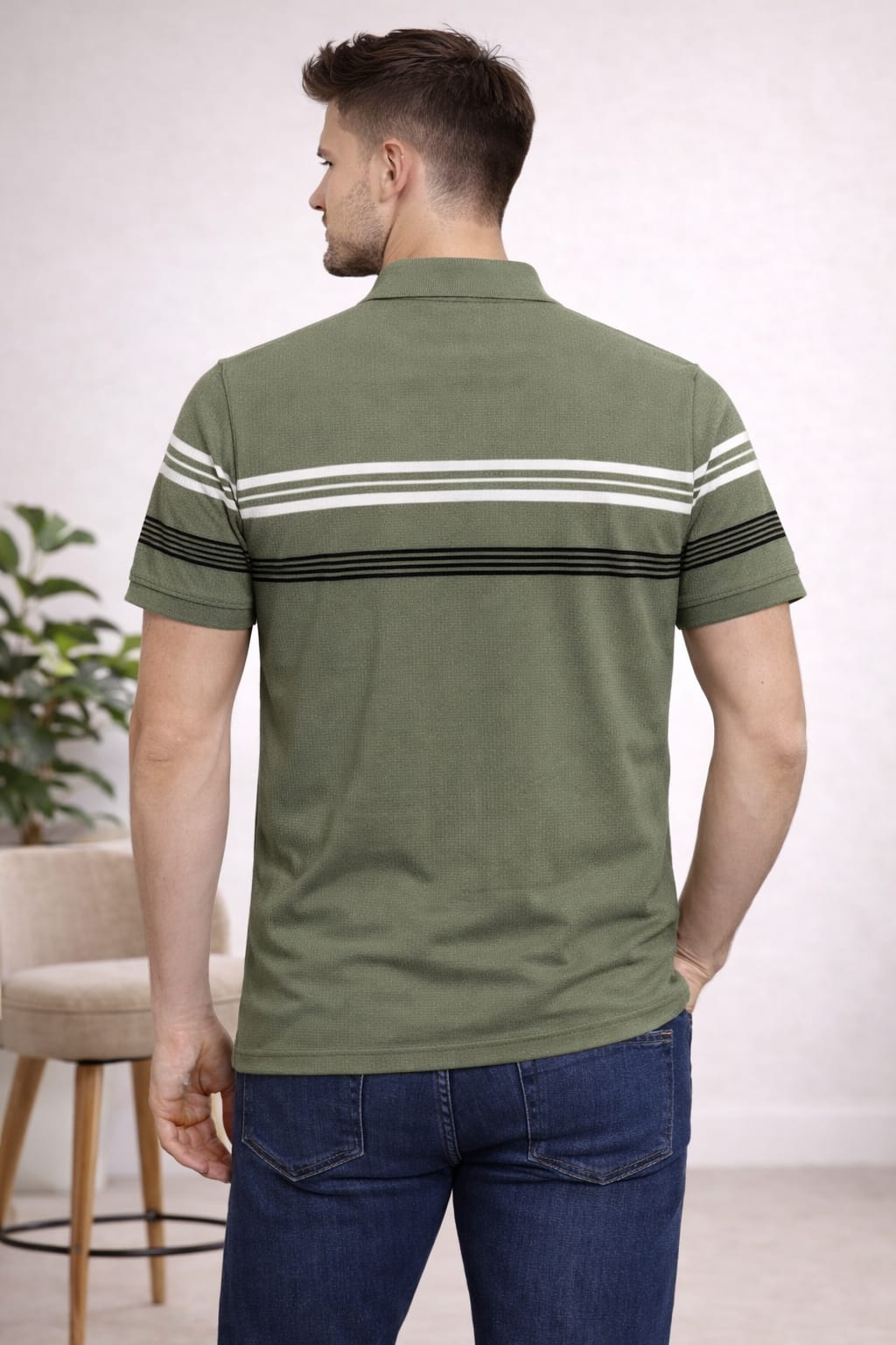 Austin Wood Solid Polo T-shirt