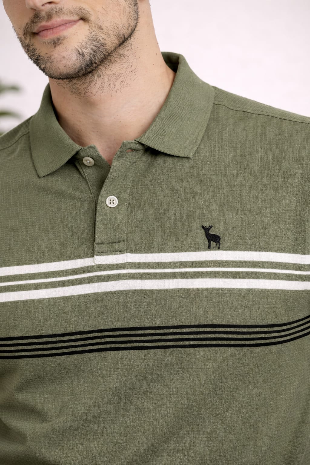 Austin Wood Solid Polo T-shirt