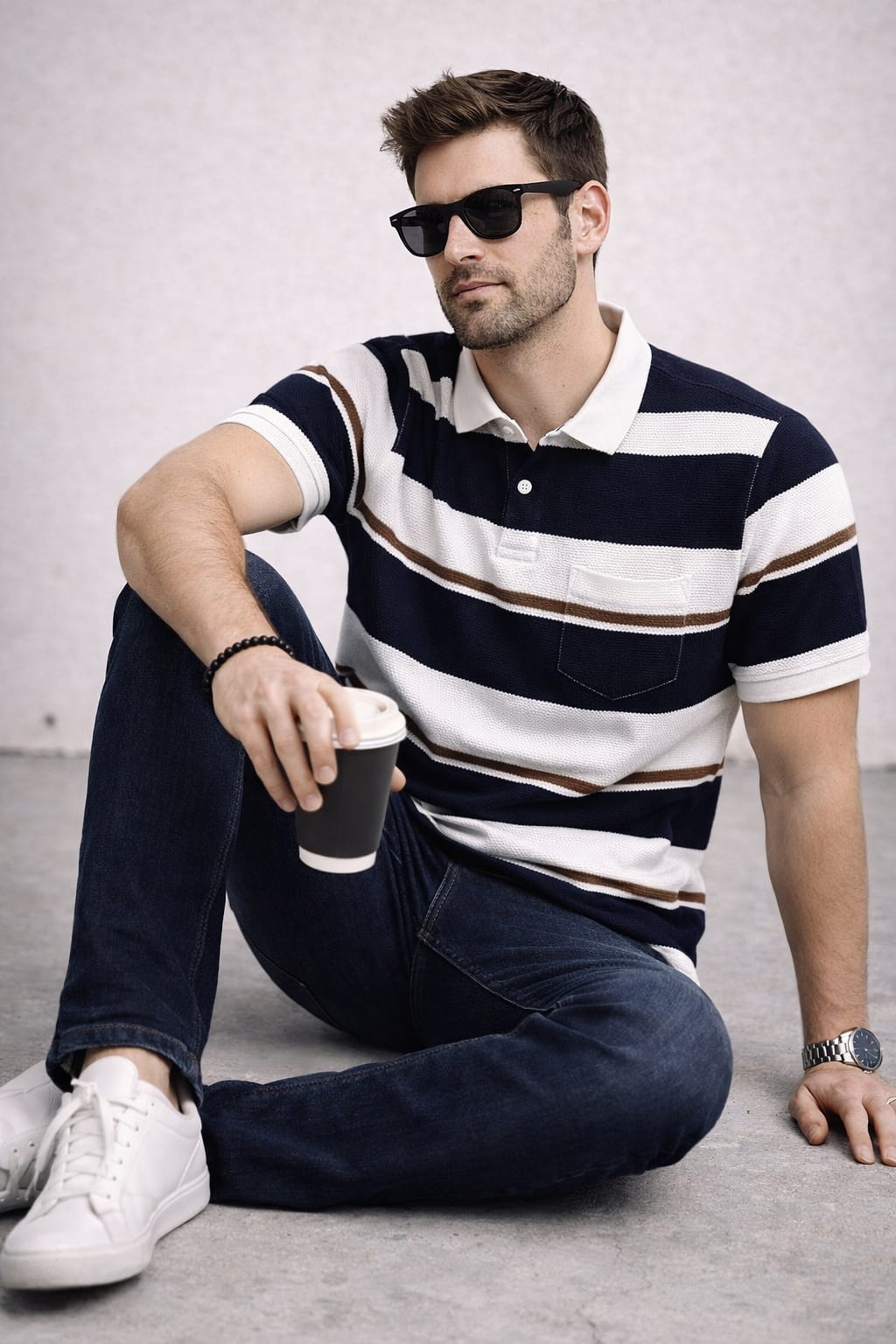 Austin Wood Pocket Polo T-shirt
