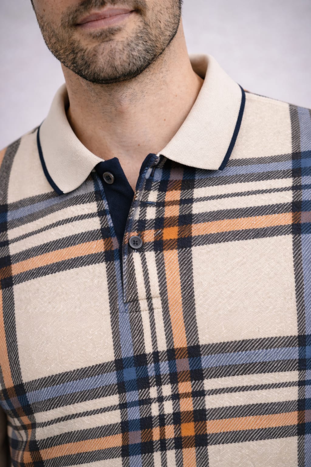 Austin Wood Printed Polo T-shirt