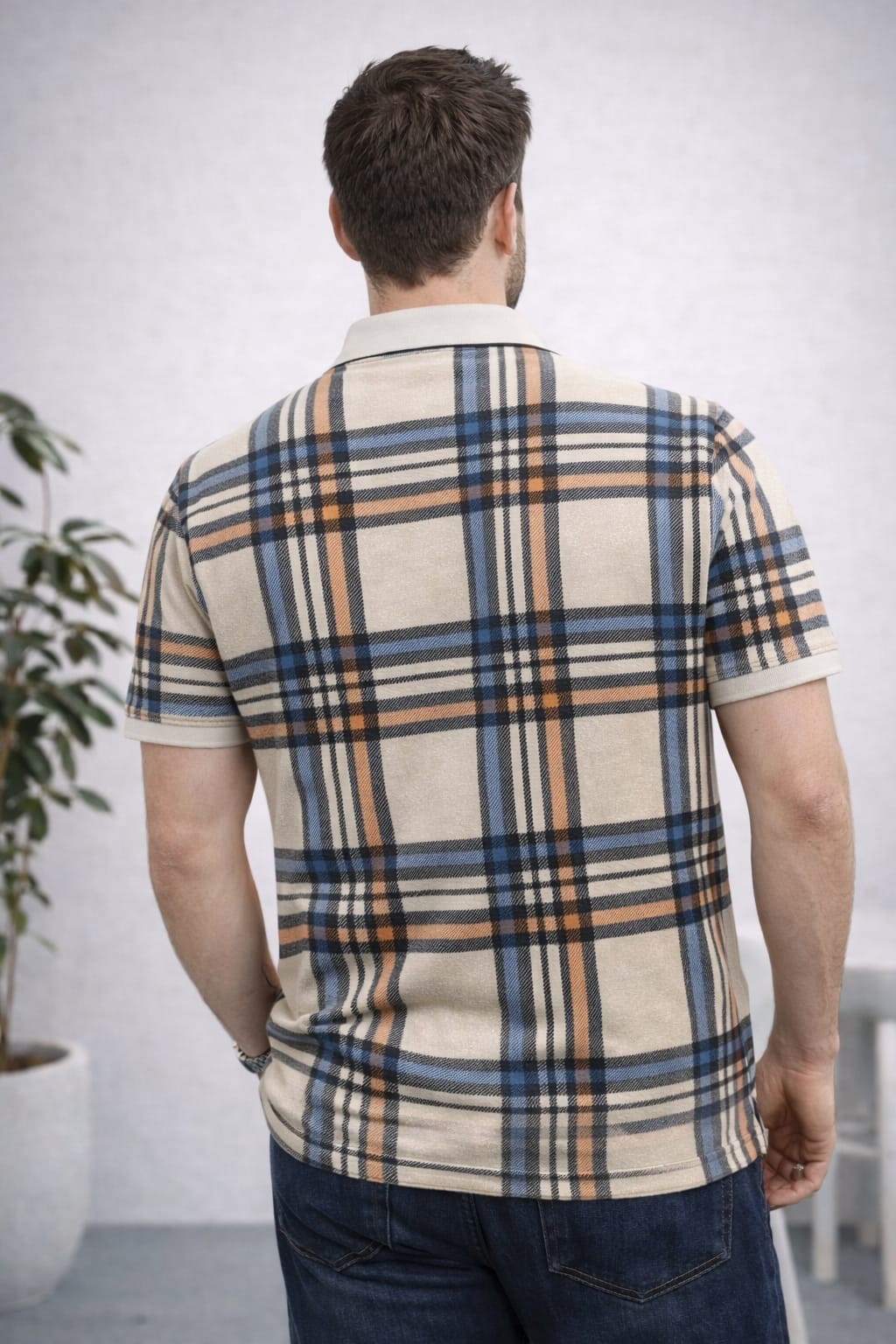 Austin Wood Printed Polo T-shirt