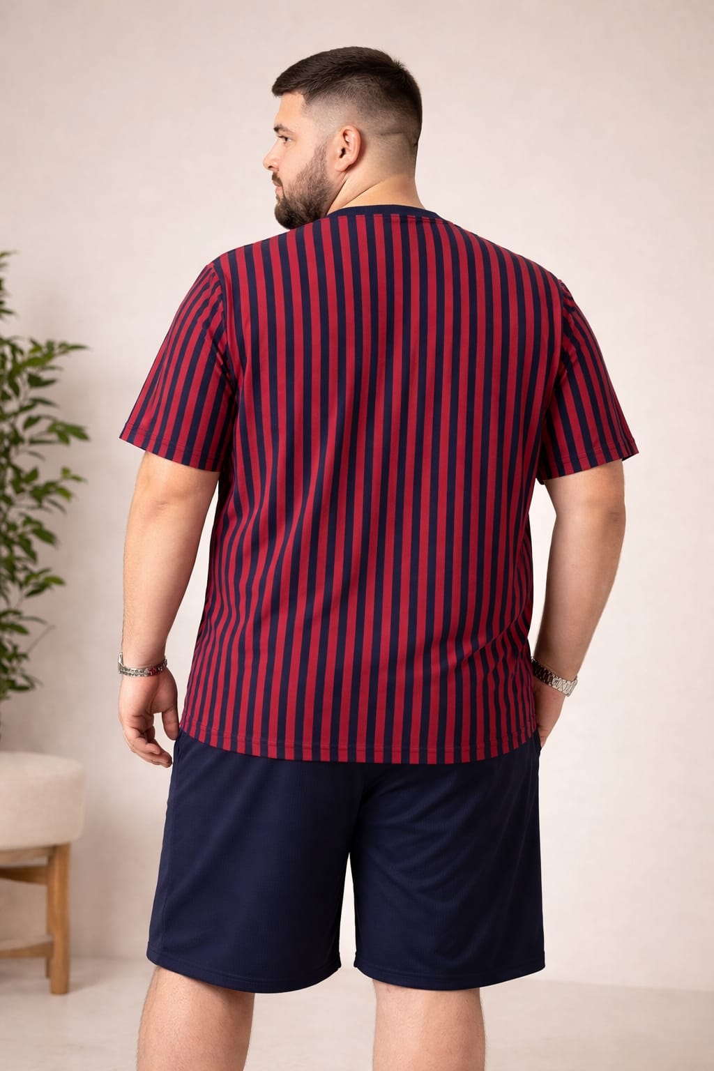 Austivo Men Round Neck Multicolor T-Shirt