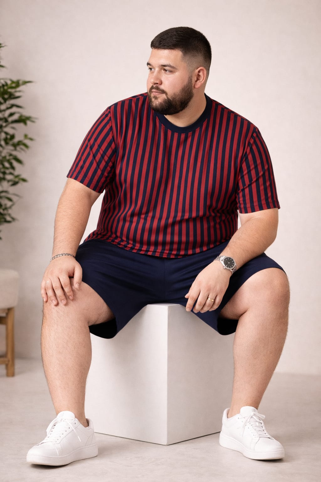 Austivo Men Round Neck Multicolor T-Shirt