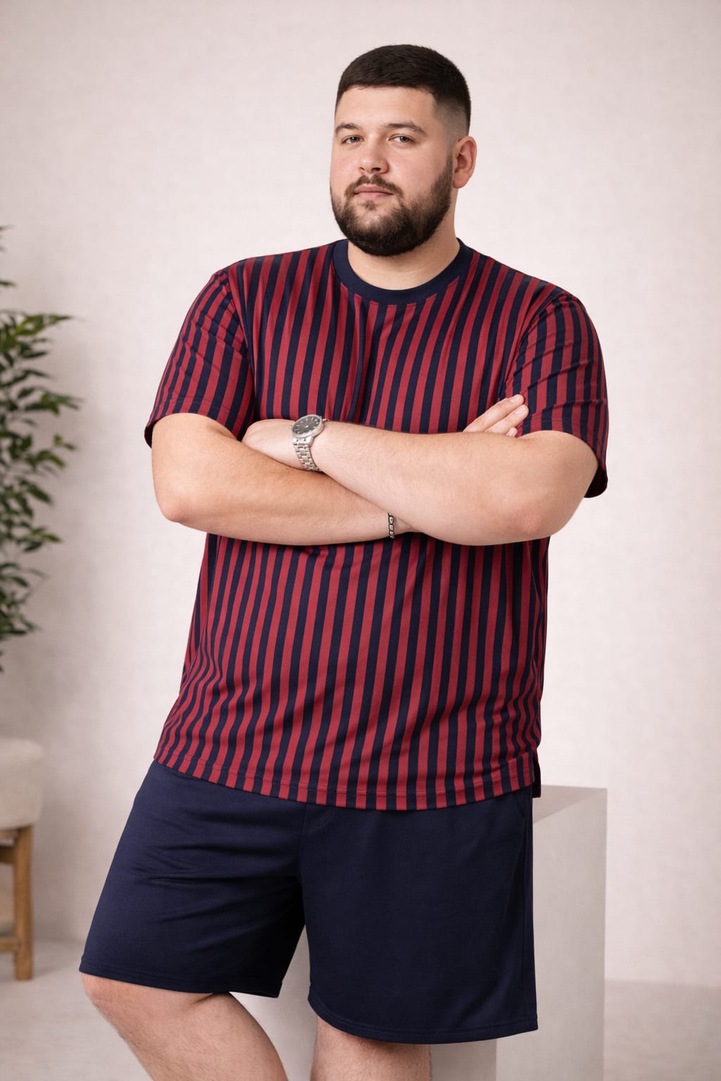 Austivo Men Round Neck Multicolor T-Shirt