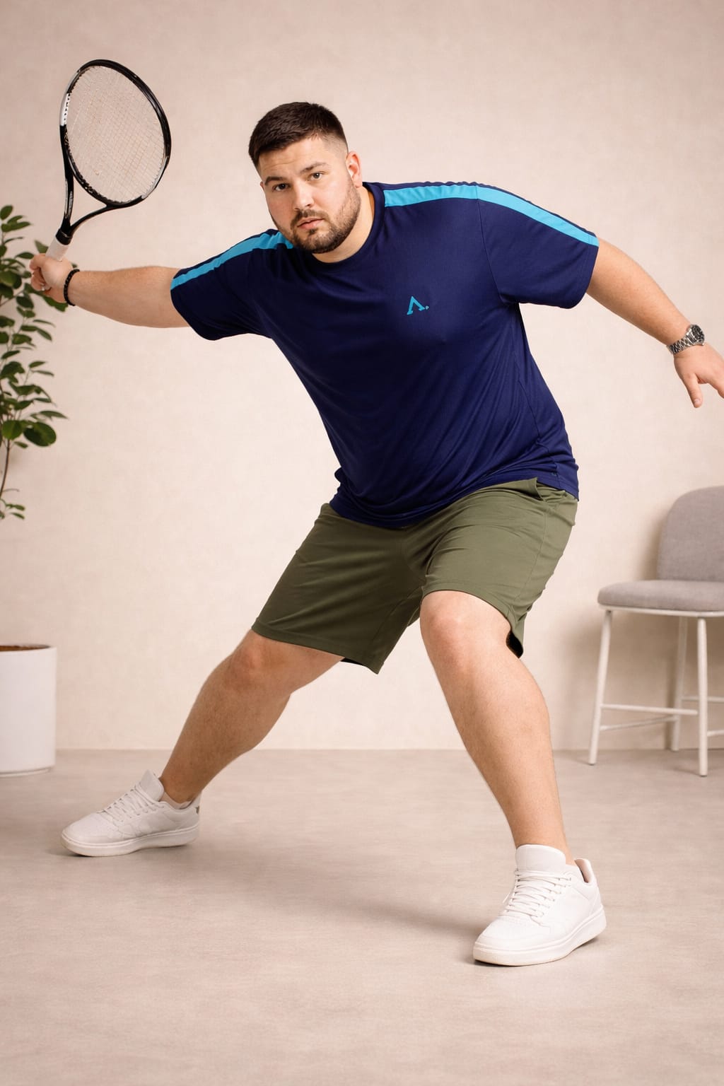 Austivo Men's Active Wear  T-shirt