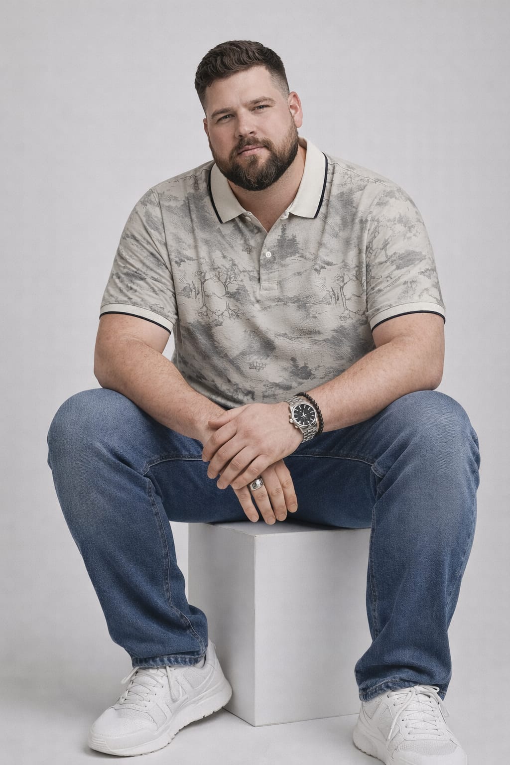 Austivo Men's  Polo Neck T-shirt