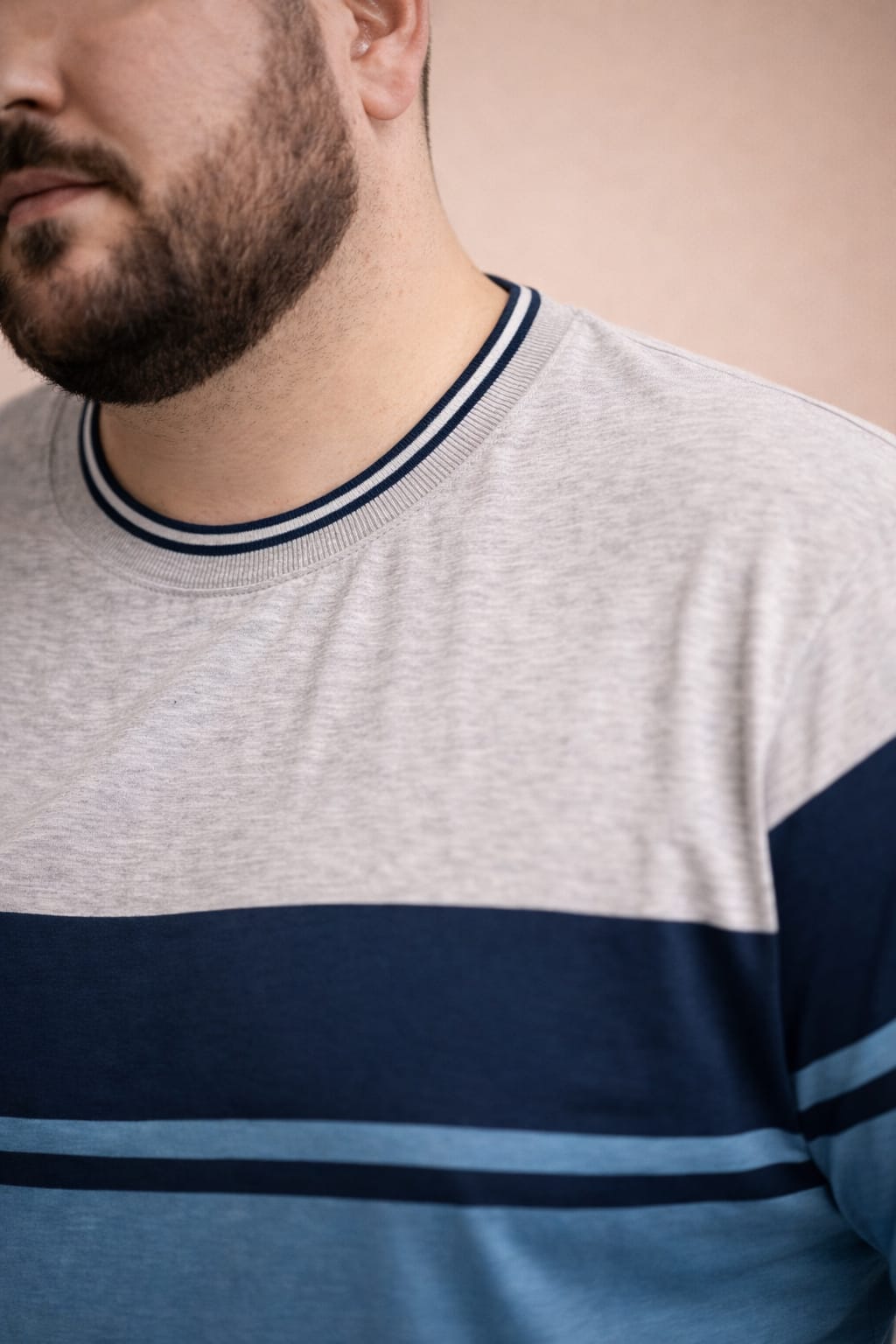 Austivo Men Round Neck Multicolor T-Shirt