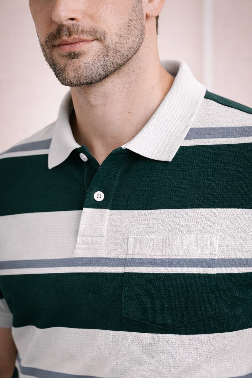 Austin Wood Pocket Polo T-shirt