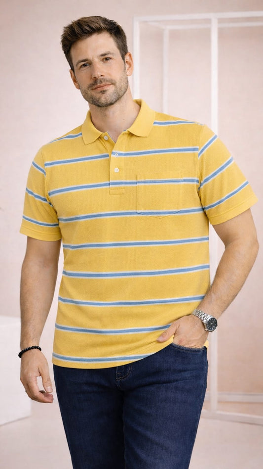Austin Wood Pocket Polo T-shirt