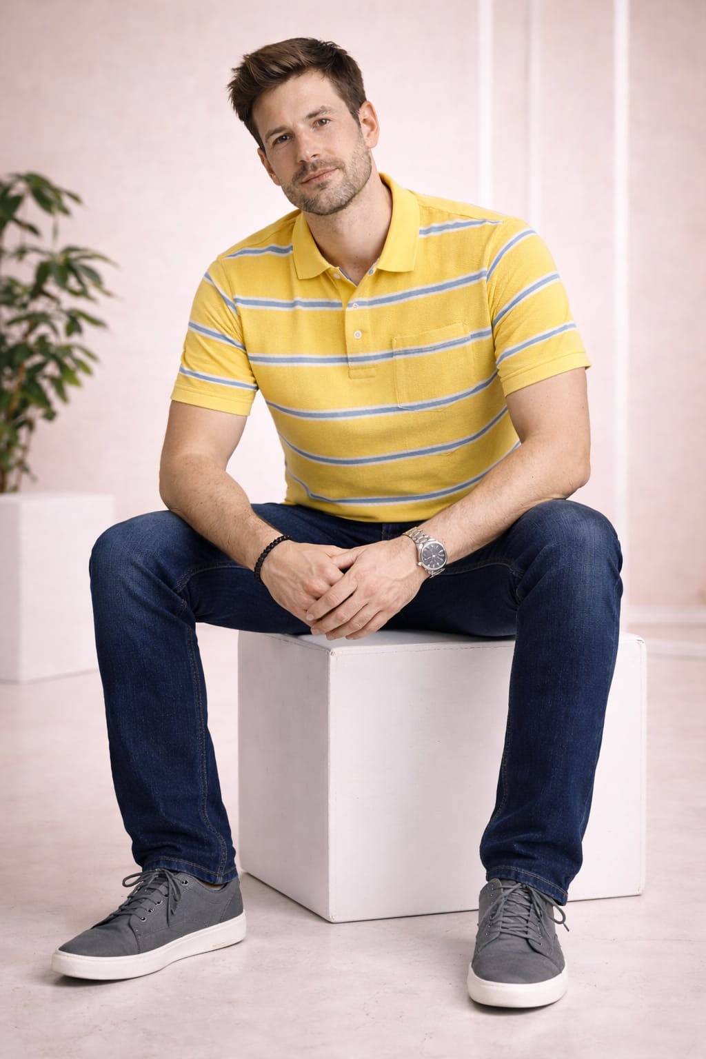 Austin Wood Pocket Polo T-shirt