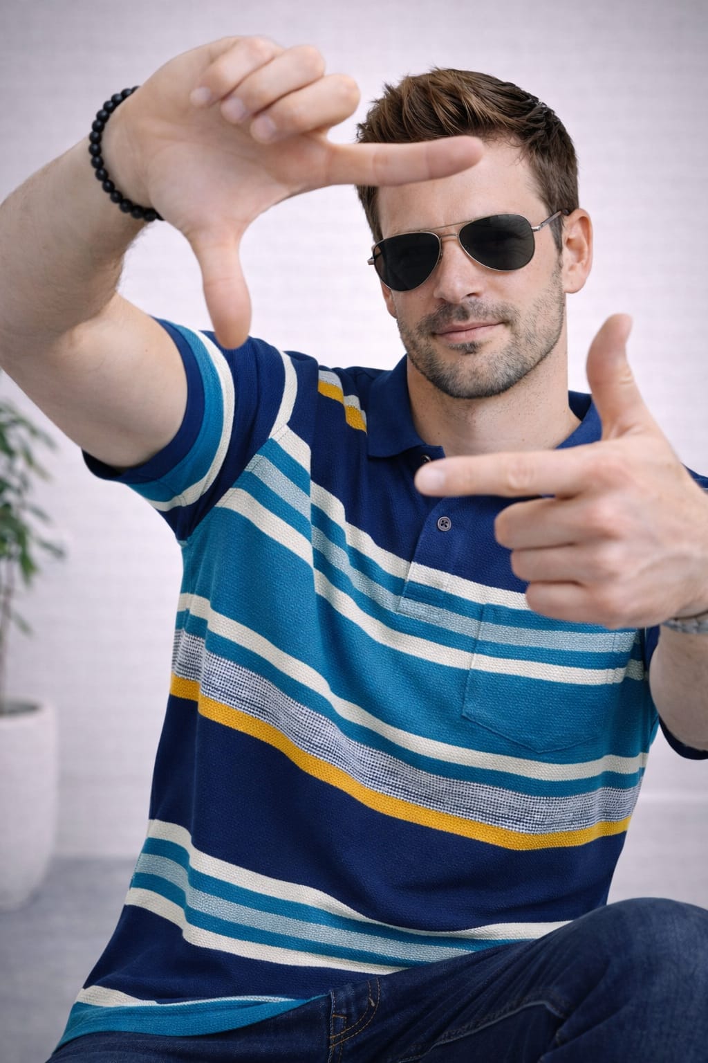 Austin Wood Pocket Polo T-shirt