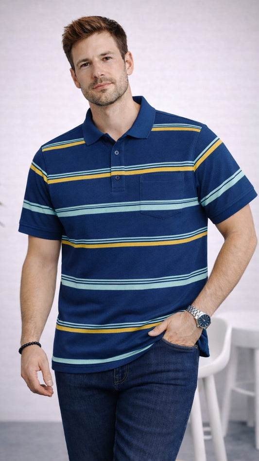 Austin Wood Pocket Polo T-shirt