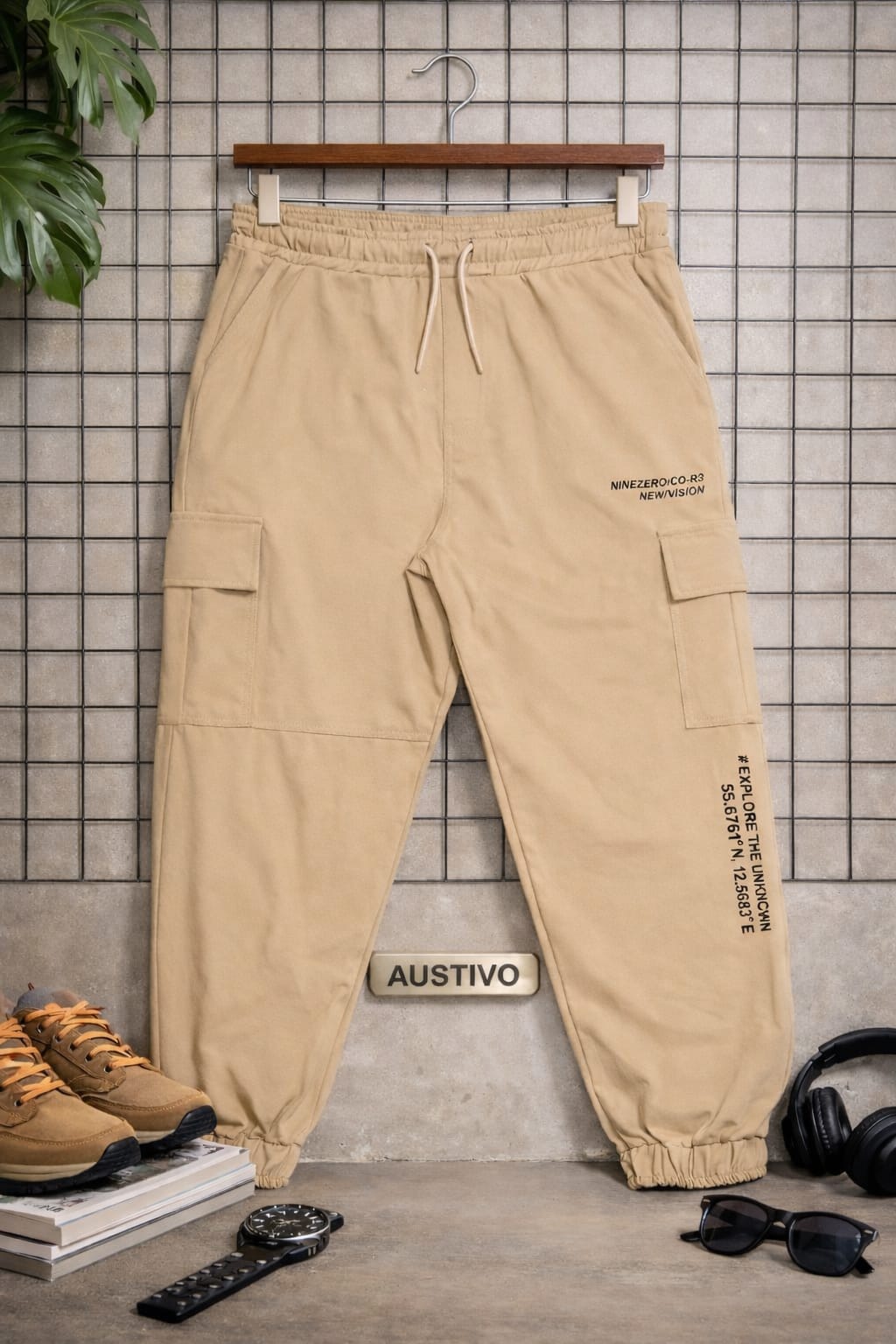 AUSTIVO Men’s Plus Size Cargo Pants