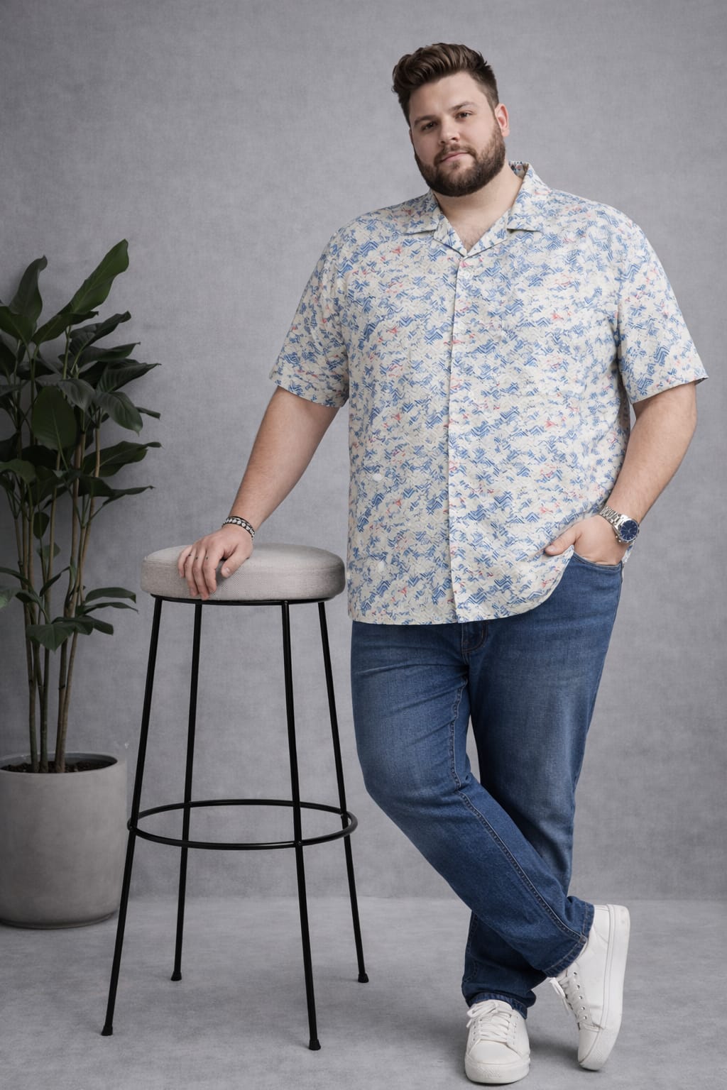 Austivo Men Plus Size Shirt