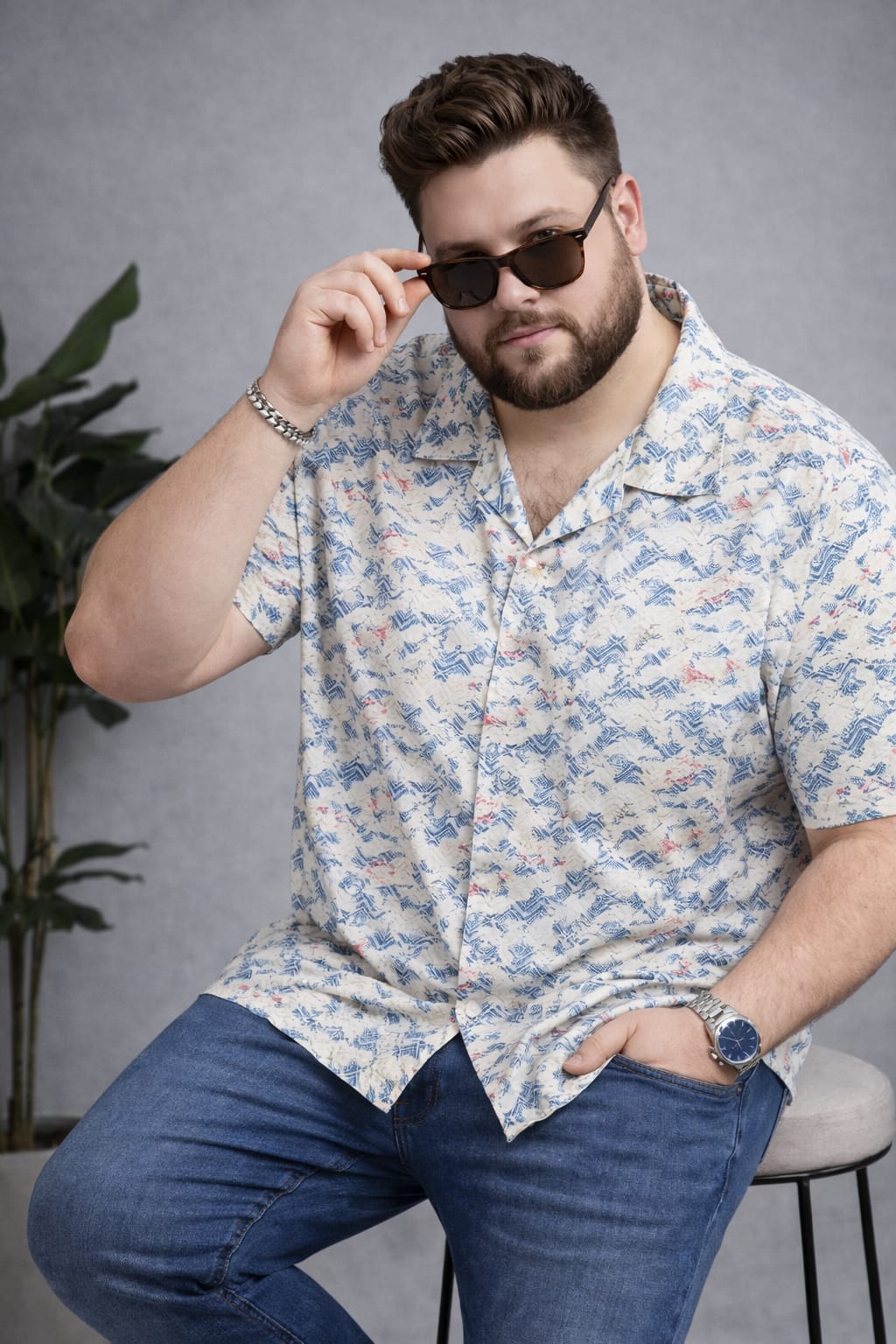 Austivo Men Plus Size Shirt