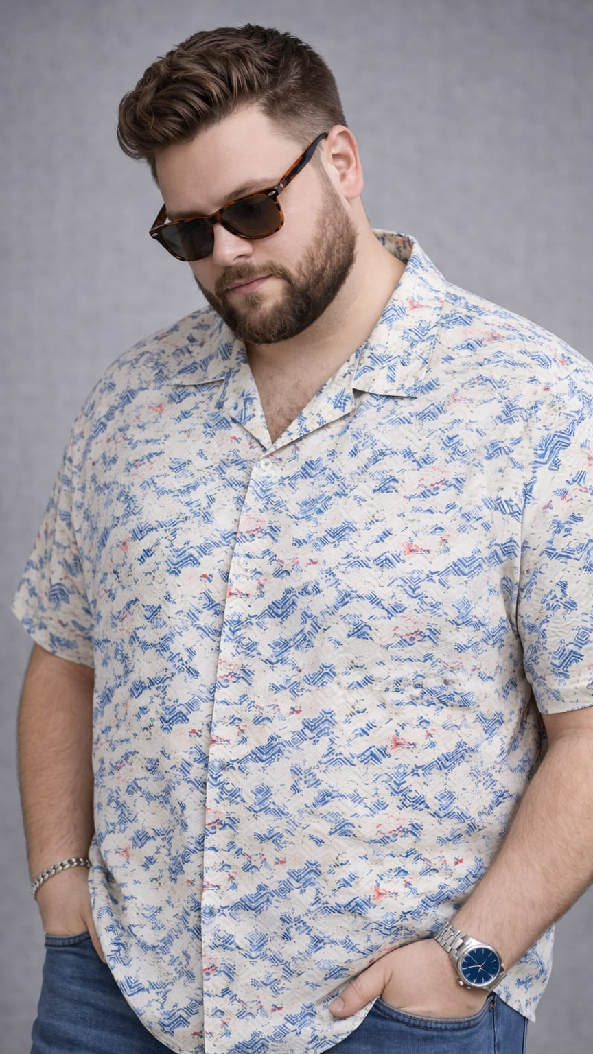 Austivo Men Plus Size Shirt