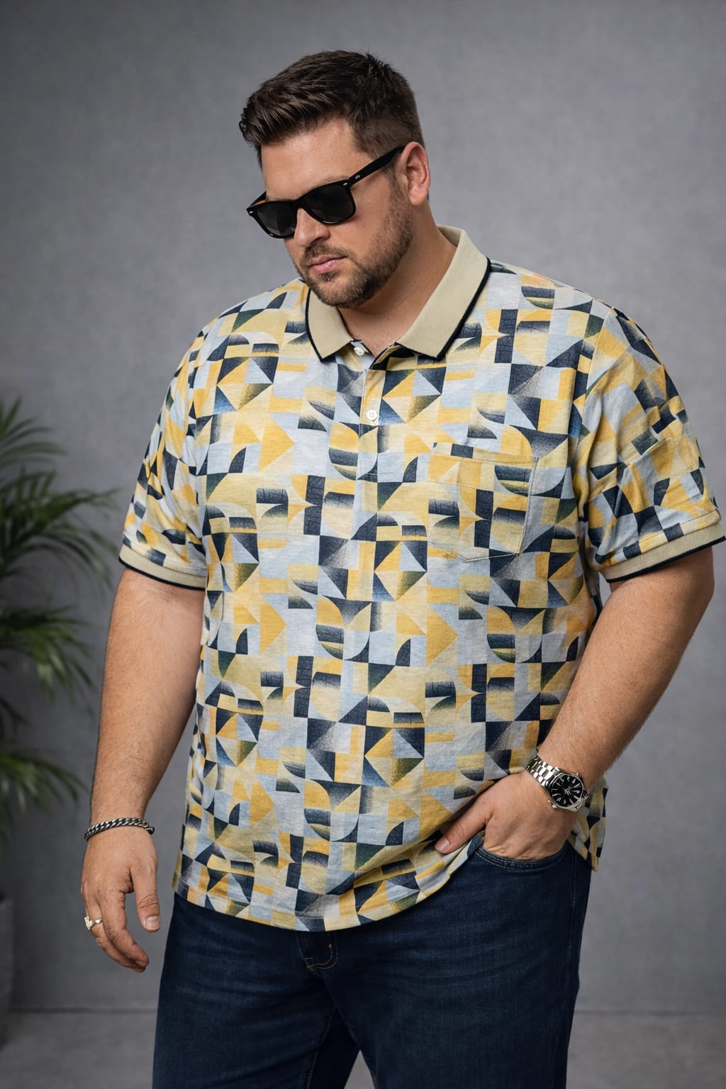 Austivo Men's  Polo Neck T-shirt