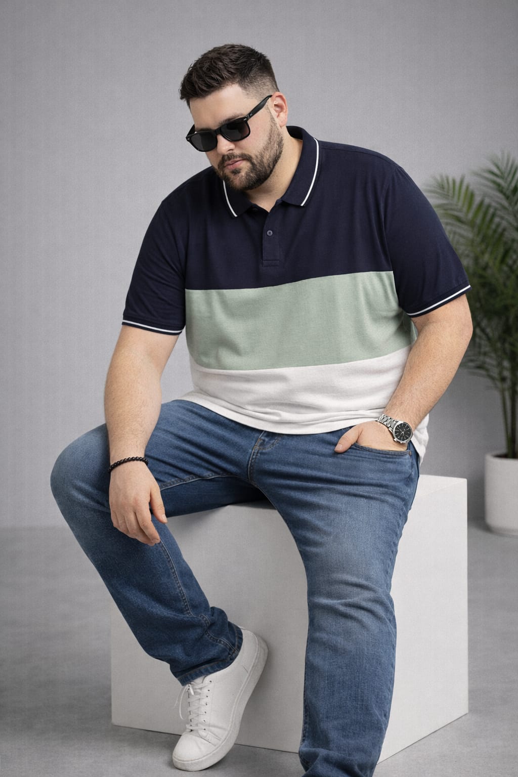 Austivo Men's  Polo Neck T-shirt