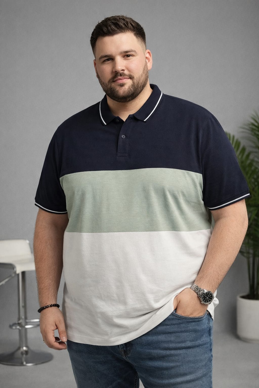 Austivo Men's  Polo Neck T-shirt