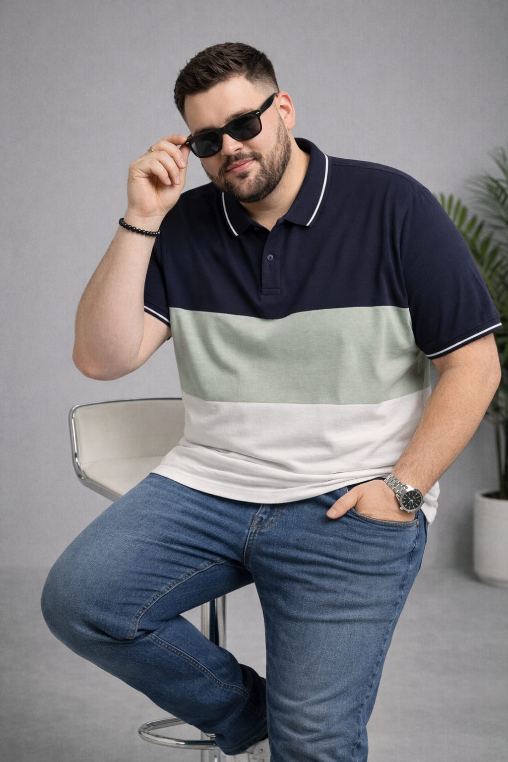 Austivo Men's  Polo Neck T-shirt