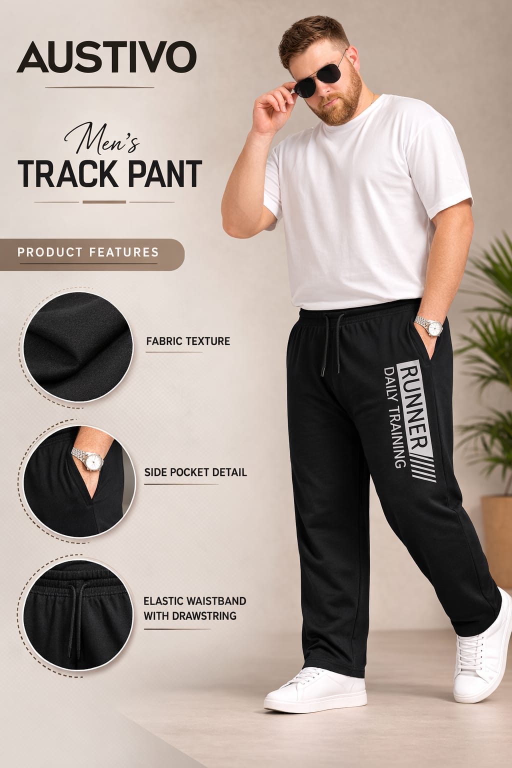 Austivo Men Track Pants