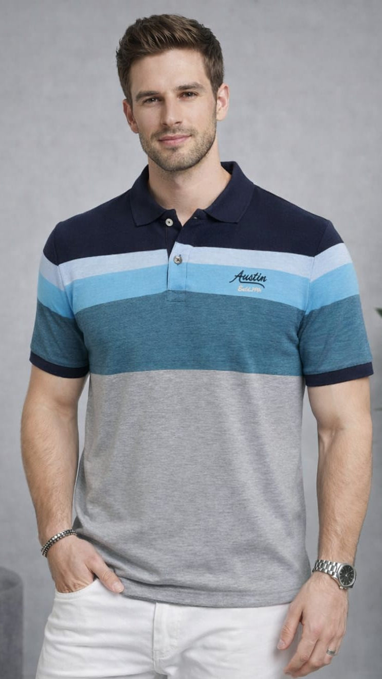 Austin Wood Men's Half Sleeves  T-shirt