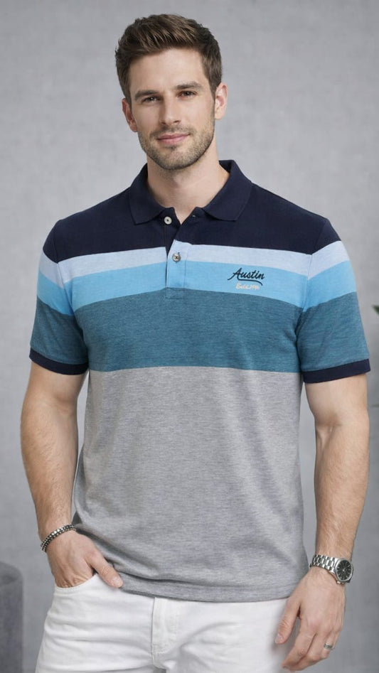 Austin Wood Men's Half Sleeves  T-shirt