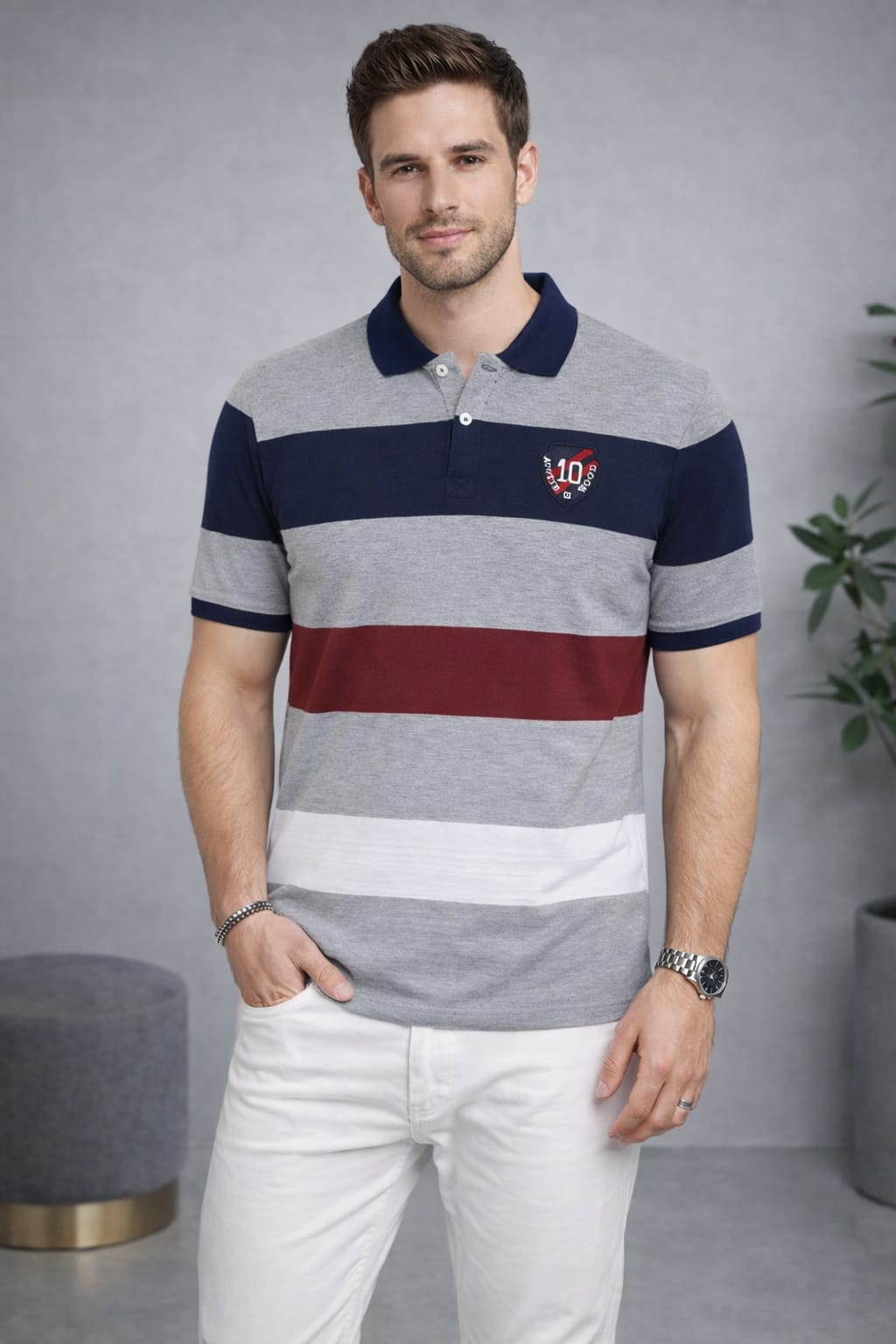 Multi Stripers Polo T-shirt