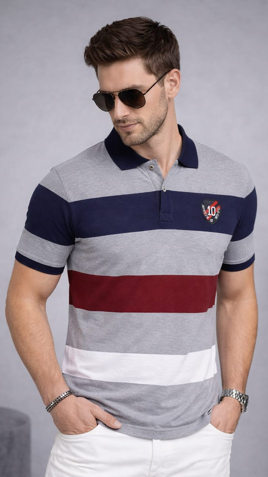 Multi Stripers Polo T-shirt