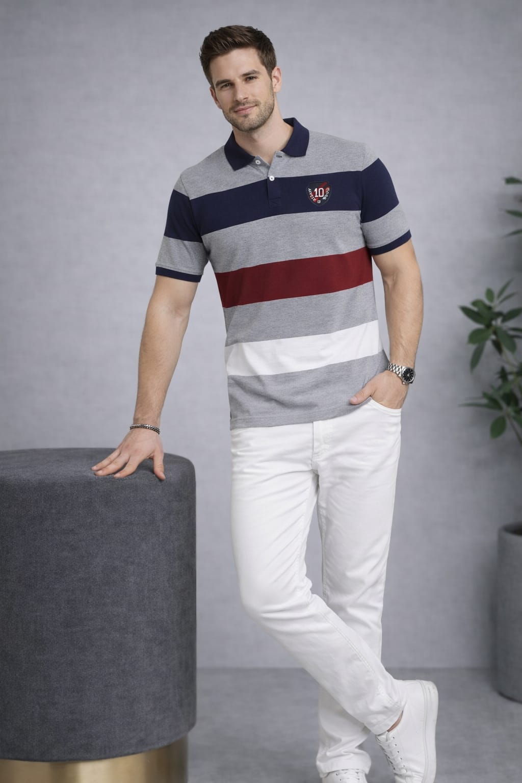 Multi Stripers Polo T-shirt
