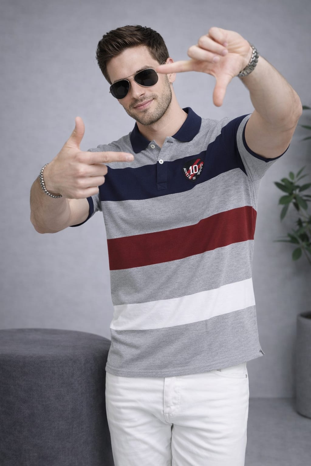 Multi Stripers Polo T-shirt