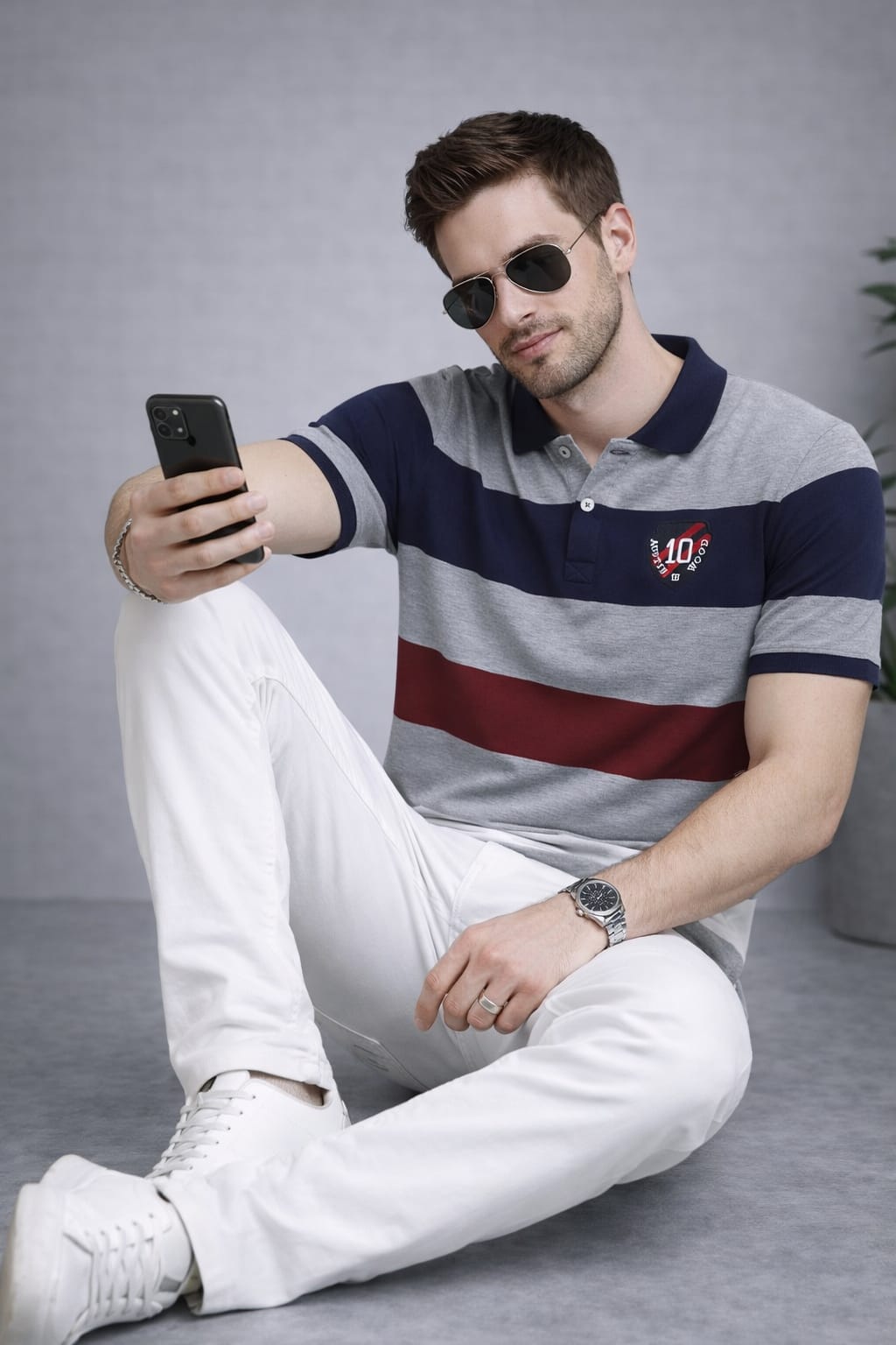 Multi Stripers Polo T-shirt