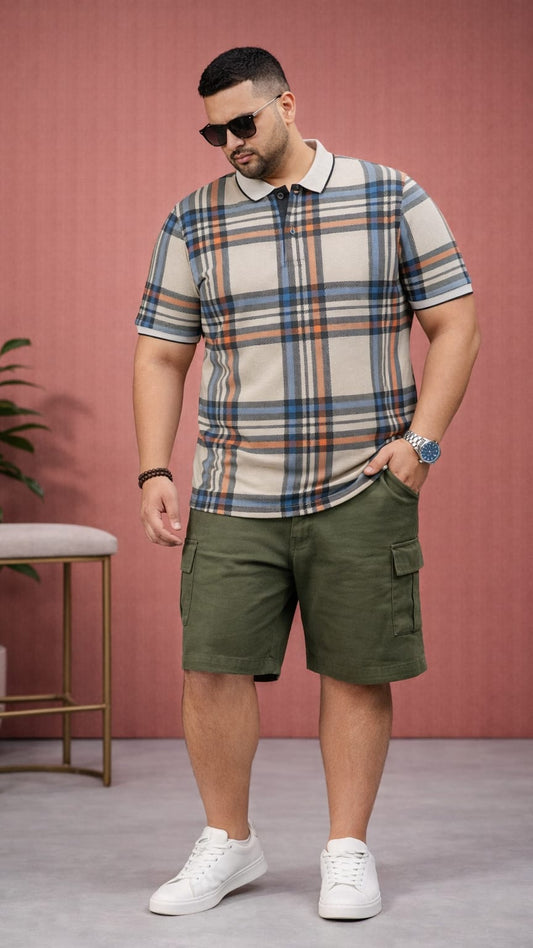 Men's Plus Size Summer Co-ord Set