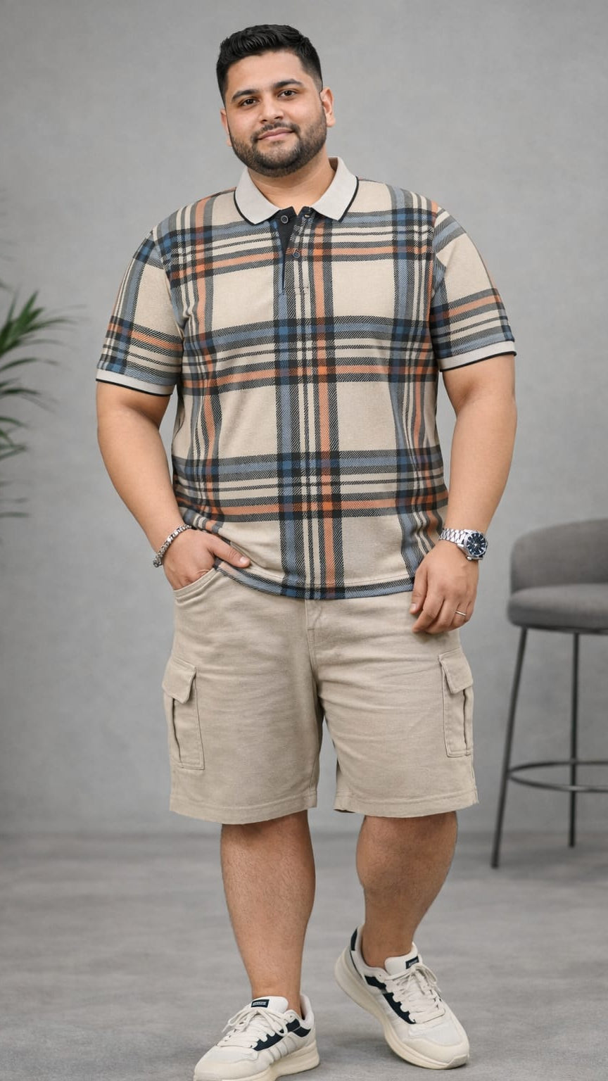 Men's Plus Size Summer Co-ord Set