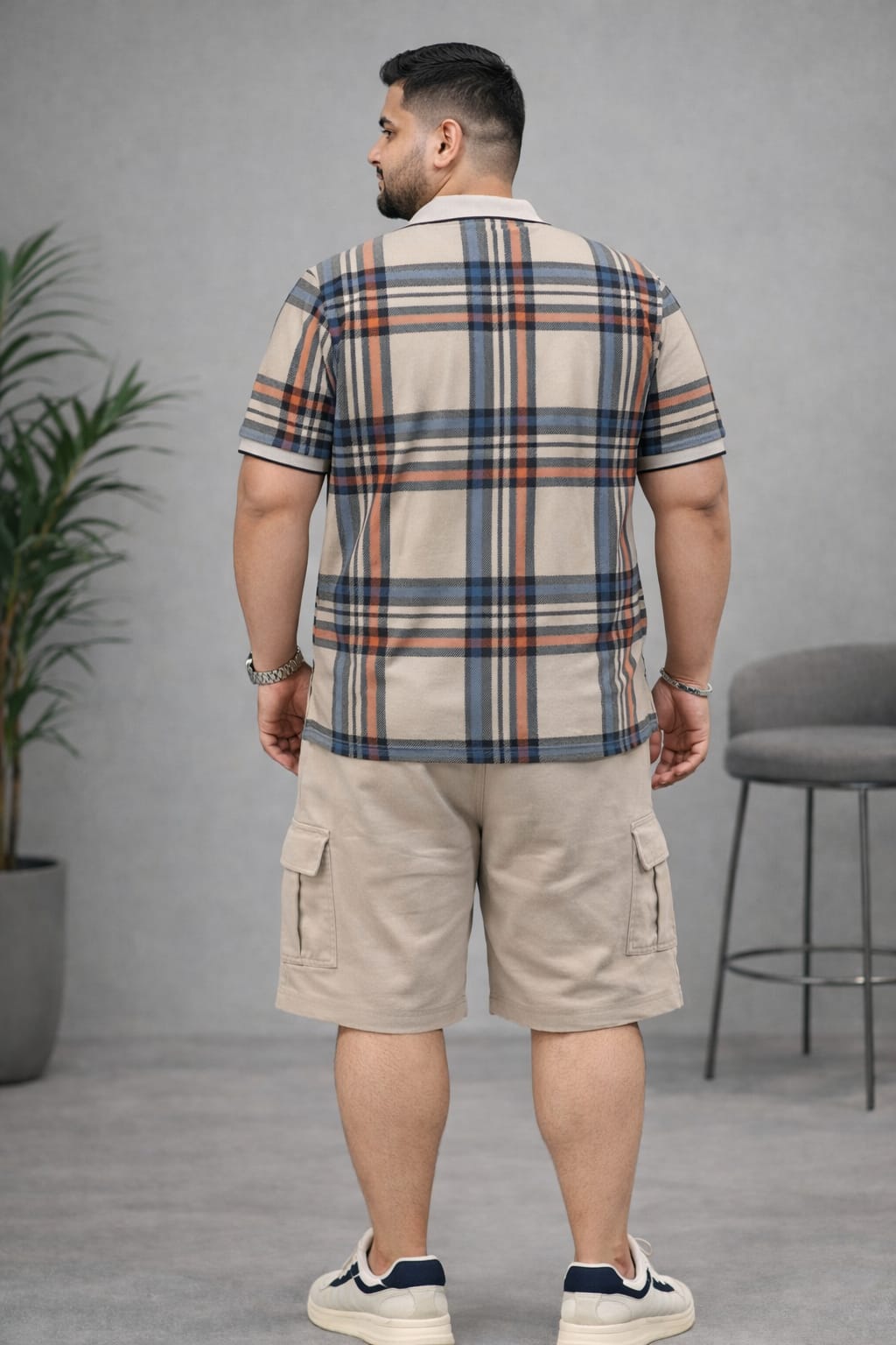 Men's Plus Size Summer Co-ord Set