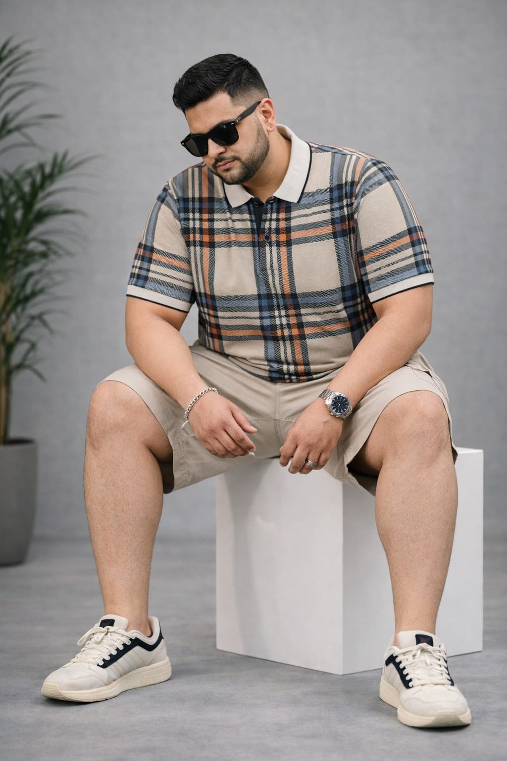 Men's Plus Size Summer Co-ord Set