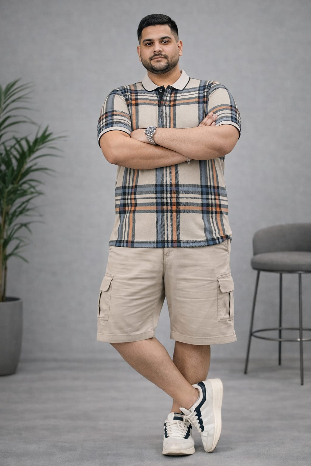 Men's Plus Size Summer Co-ord Set
