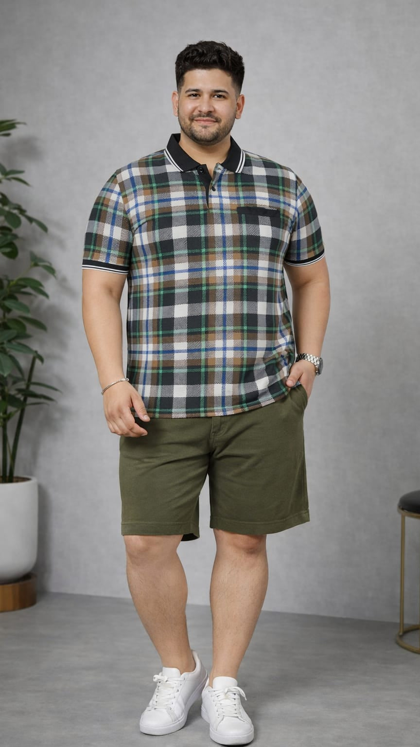 Men's Plus Size Summer Co-ord Set