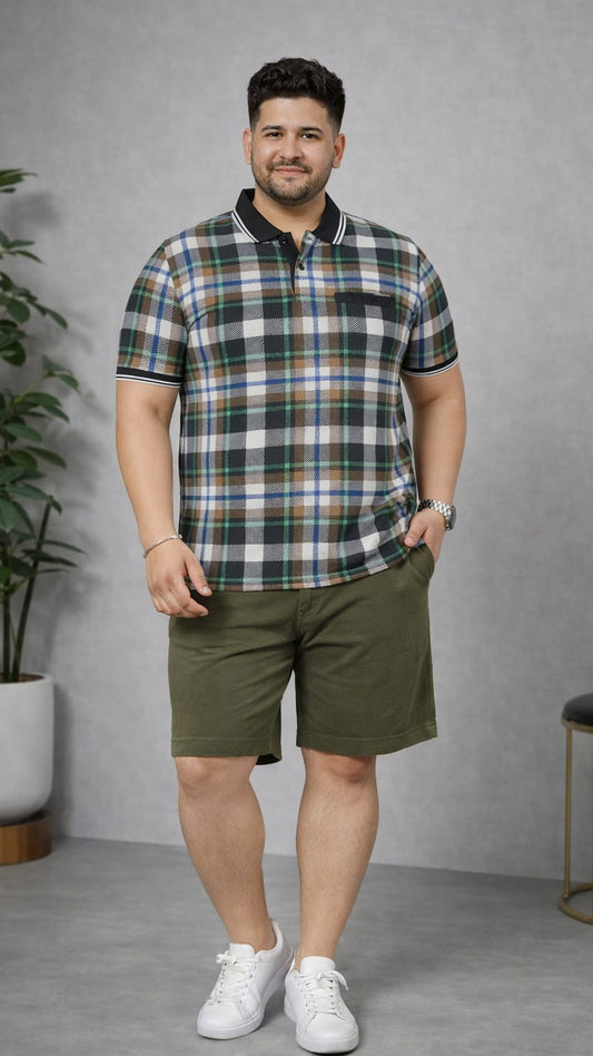 Men's Plus Size Summer Co-ord Set