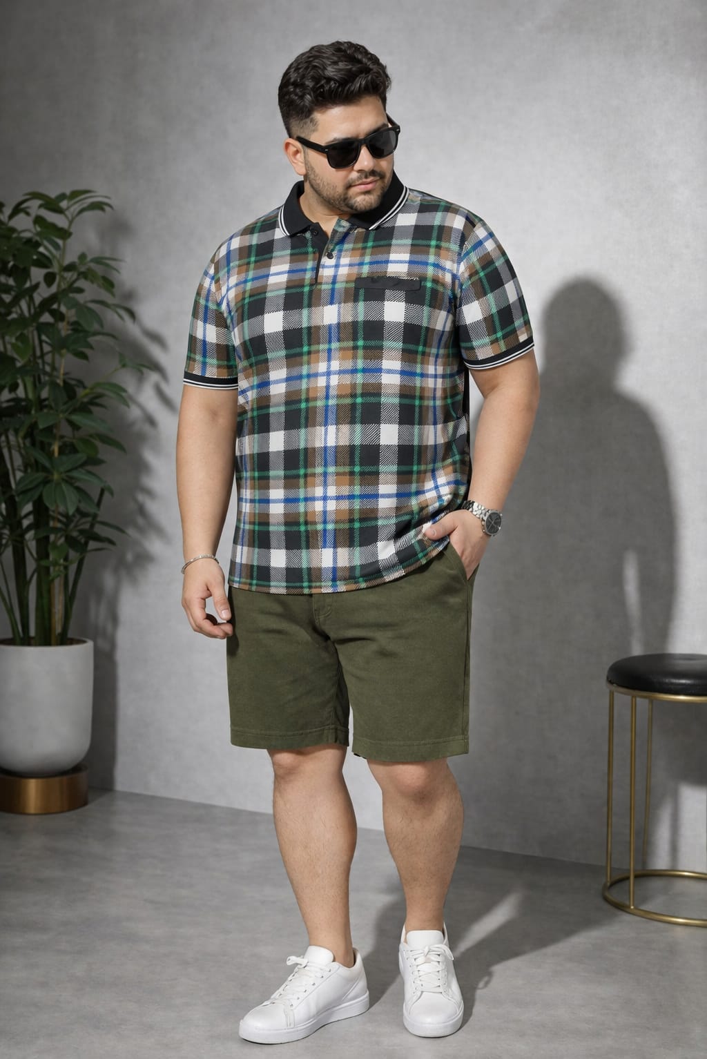Men's Plus Size Summer Co-ord Set